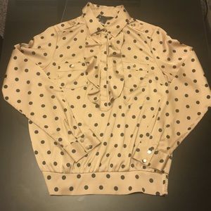 White House Black Market Poka Dot Blouse